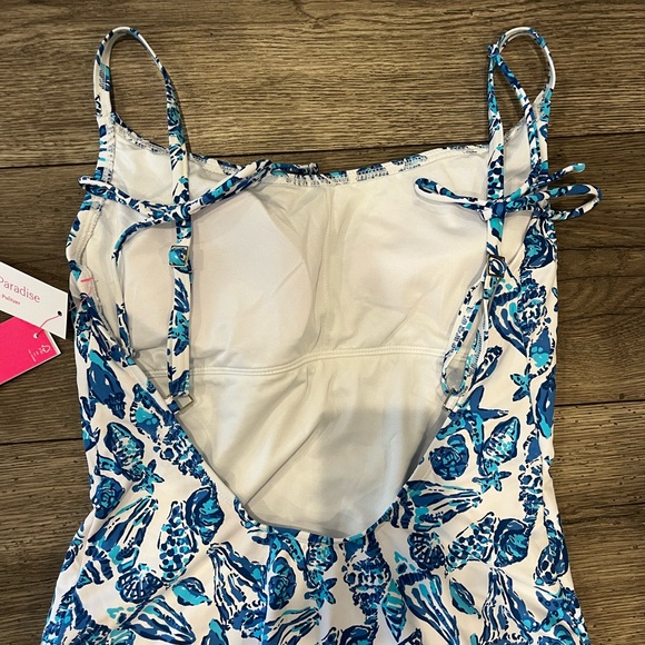 NWT Lilly Pulitzer Lima One-Piece Swimsuit - Resort White Shell Collector - Picture 9 of 10